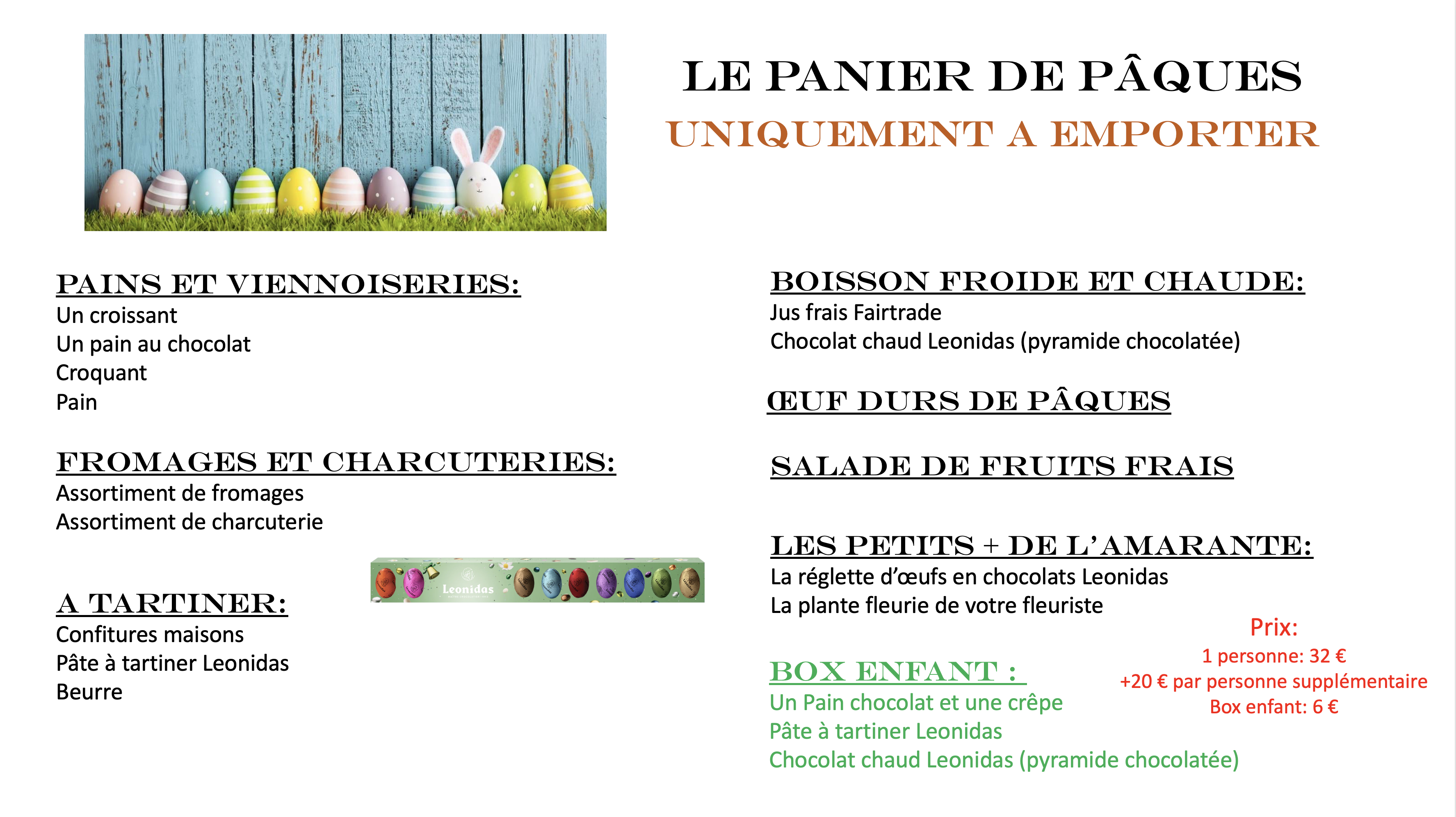 Le panier de Pâques