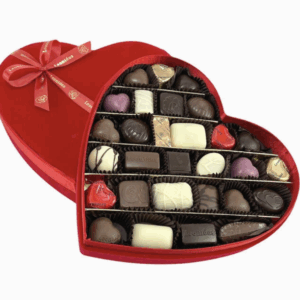 Boite Coeur en velours taille L